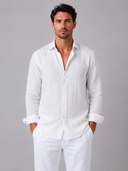 Chemise Décontractée à Manches Longues Homme