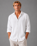 Chemise Texturée Homme Manches Longues